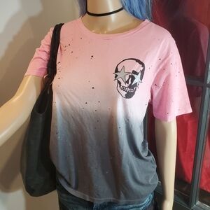 Skull Tie Dye Punk Shirt
